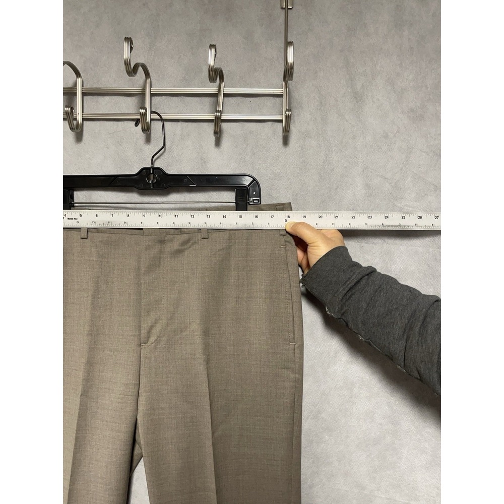 Brooks Brothers Pants Men 36X34 Beige Italy Reda Flexo Merino Wool‎ Milano Luxe - Picture 3 of 11
